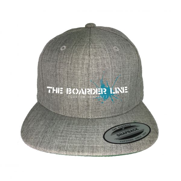 CLASSIC CAP SCRIPT - Heather Grey & Lime Green